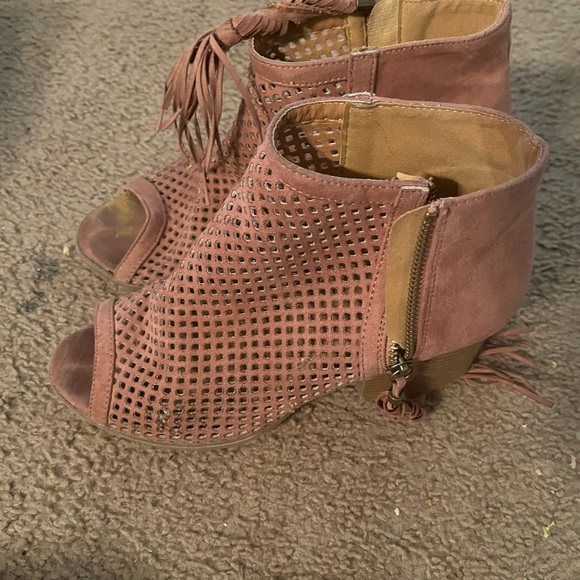 Pink open toed bootie - Picture 2 of 2